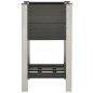 vidaXL Garten-Hochbeet mit Ablage 50x50x90 cm WPC Grau vidaXL Garten-Hochbeet mit Ablage 50x50x90 cm WPC Grau