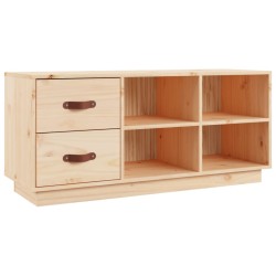 vidaXL Schuhbank 100x34x45 cm Massivholz Kiefer