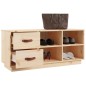 vidaXL Schuhbank 100x34x45 cm Massivholz Kiefer vidaXL Schuhbank 100x34x45 cm Massivholz Kiefer