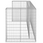 vidaXL Gabionenwand für Mülltonnen Verzinkter Stahl 254x100x110 cm vidaXL Gabionenwand für Mülltonnen Verzinkter Stahl 254x100x110 cm