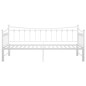 vidaXL Ausziehsofa Bettgestell Weiß Metall 90x200 cm vidaXL Ausziehsofa Bettgestell Weiß Metall 90x200 cm