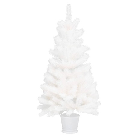 vidaXL Künstlicher Weihnachtsbaum Naturgetreue Nadeln Weiß 90 cm 