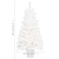 vidaXL Künstlicher Weihnachtsbaum Naturgetreue Nadeln Weiß 90 cm vidaXL Künstlicher Weihnachtsbaum Naturgetreue Nadeln Weiß 90 cm