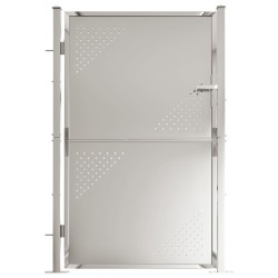 vidaXL Gartentor 100x150 cm Edelstahl