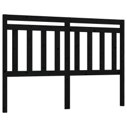vidaXL Kopfteil Schwarz 146x4x100 cm Massivholz Kiefer