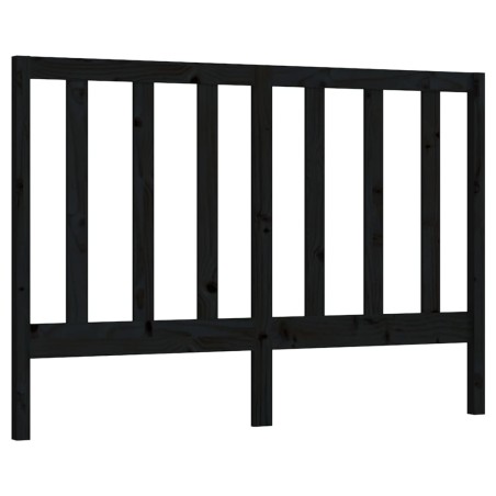 vidaXL Kopfteil Schwarz 146x4x100 cm Massivholz Kiefer