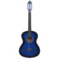 vidaXL Klassikgitarre für Anfänger Blau 4/4 39" Lindenholz vidaXL Klassikgitarre für Anfänger Blau 4/4 39" Lindenholz