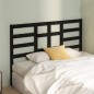 vidaXL Bett-Kopfteil Schwarz 146x4x104 cm Massivholz Kiefer