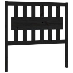 vidaXL Kopfteil Schwarz 95,5x4x100 cm Massivholz Kiefer