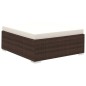 vidaXL 12-tlg. Garten-Lounge-Set mit Auflagen Poly Rattan Braun vidaXL 12-tlg. Garten-Lounge-Set mit Auflagen Poly Rattan Braun