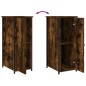 vidaXL Nachttische 2 Stk. Räuchereiche 32x42x80 cm Holzwerkstoff vidaXL Nachttische 2 Stk. Räuchereiche 32x42x80 cm Holzwerkstoff