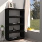 vidaXL Bücherregal/Raumteiler Schwarz 80x35x135 cm Massivholz Kiefer vidaXL Bücherregal/Raumteiler Schwarz 80x35x135 cm Massivholz Kiefer