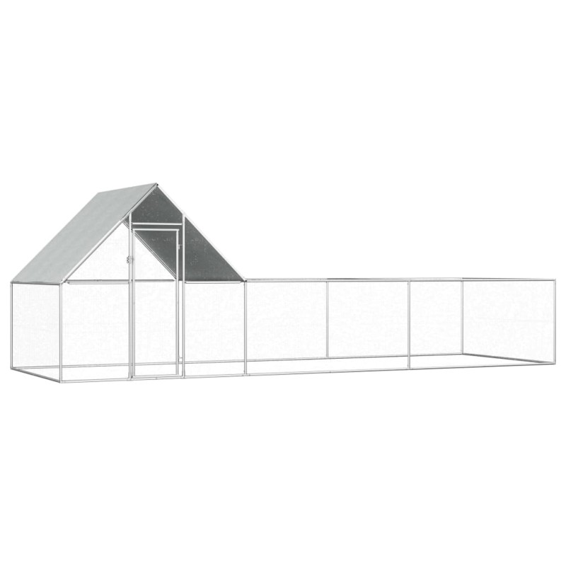 vidaXL Hühnerstall 6x2x2 m Verzinkter Stahl vidaXL Hühnerstall 6x2x2 m Verzinkter Stahl