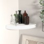 vidaXL Eck-Schweberegal Weiß 25x25x3,8 cm MDF vidaXL Eck-Schweberegal Weiß 25x25x3,8 cm MDF