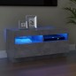 vidaXL TV-Schrank mit LED-Beleuchtung Betongrau 80x35x40 cm vidaXL TV-Schrank mit LED-Beleuchtung Betongrau 80x35x40 cm