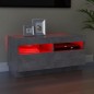 vidaXL TV-Schrank mit LED-Beleuchtung Betongrau 80x35x40 cm vidaXL TV-Schrank mit LED-Beleuchtung Betongrau 80x35x40 cm