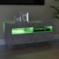 vidaXL TV-Schrank mit LED-Beleuchtung Betongrau 80x35x40 cm vidaXL TV-Schrank mit LED-Beleuchtung Betongrau 80x35x40 cm