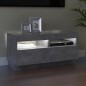 vidaXL TV-Schrank mit LED-Beleuchtung Betongrau 80x35x40 cm vidaXL TV-Schrank mit LED-Beleuchtung Betongrau 80x35x40 cm