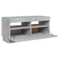 vidaXL TV-Schrank mit LED-Beleuchtung Betongrau 80x35x40 cm vidaXL TV-Schrank mit LED-Beleuchtung Betongrau 80x35x40 cm