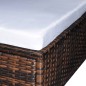 vidaXL 6-tlg. Garten-Lounge-Set mit Auflagen Poly Rattan Braun vidaXL 6-tlg. Garten-Lounge-Set mit Auflagen Poly Rattan Braun