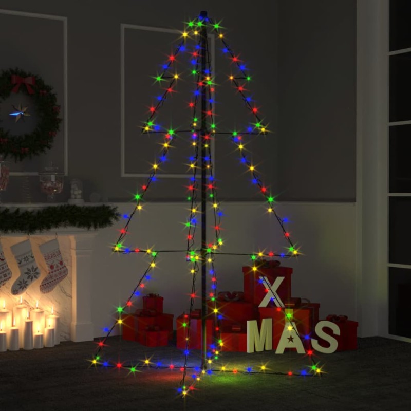 vidaXL Weihnachtsbaum Kegelform 200 LEDs Indoor Outdoor 98x150 cm vidaXL Weihnachtsbaum Kegelform 200 LEDs Indoor Outdoor 98x150 cm