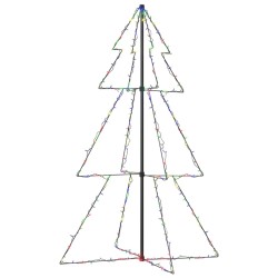 vidaXL Weihnachtsbaum Kegelform 200 LEDs Indoor Outdoor 98x150 cm