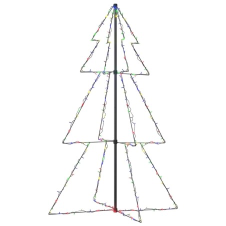 vidaXL Weihnachtsbaum Kegelform 200 LEDs Indoor Outdoor 98x150 cm