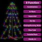 vidaXL Weihnachtsbaum Kegelform 200 LEDs Indoor Outdoor 98x150 cm vidaXL Weihnachtsbaum Kegelform 200 LEDs Indoor Outdoor 98x150 cm