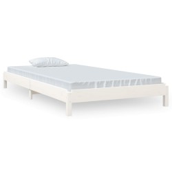 vidaXL Stapelbett Weiß 80x200 cm Massivholz Kiefer