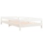 vidaXL Stapelbett Weiß 80x200 cm Massivholz Kiefer vidaXL Stapelbett Weiß 80x200 cm Massivholz Kiefer