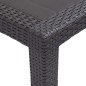 vidaXL Gartentisch Braun 150 x 90 x 72 cm Kunststoff Rattan-Optik vidaXL Gartentisch Braun 150 x 90 x 72 cm Kunststoff Rattan-Optik
