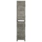 vidaXL 5-tlg. Raumteiler Grau 179x166 cm Massivholz vidaXL 5-tlg. Raumteiler Grau 179x166 cm Massivholz