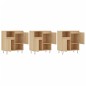 Sideboards 3 Stk. Sonoma-Eiche Holzwerkstoff Sideboards 3 Stk. Sonoma-Eiche Holzwerkstoff