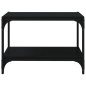 vidaXL TV-Schrank Schwarz 60x33x41 cm Holzwerkstoff und Stahl vidaXL TV-Schrank Schwarz 60x33x41 cm Holzwerkstoff und Stahl