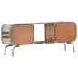 vidaXL TV-Schrank 110x30x42 cm Massivholz Mango
