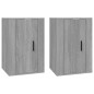 vidaXL TV-Wandschränke 2 Stk. Grau Sonoma 40x34,5x60 cm vidaXL TV-Wandschränke 2 Stk. Grau Sonoma 40x34,5x60 cm