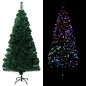 vidaXL Künstlicher Weihnachtsbaum mit Ständer Grün 120 cm Fiberoptik vidaXL Künstlicher Weihnachtsbaum mit Ständer Grün 120 cm Fiberoptik