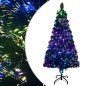 vidaXL Künstlicher Weihnachtsbaum mit Ständer Grün 120 cm Fiberoptik vidaXL Künstlicher Weihnachtsbaum mit Ständer Grün 120 cm Fiberoptik