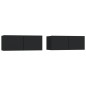 vidaXL TV-Schränke 2 Stk. Schwarz 80x30x30 cm Holzwerkstoff vidaXL TV-Schränke 2 Stk. Schwarz 80x30x30 cm Holzwerkstoff