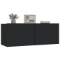 vidaXL TV-Schränke 2 Stk. Schwarz 80x30x30 cm Holzwerkstoff vidaXL TV-Schränke 2 Stk. Schwarz 80x30x30 cm Holzwerkstoff