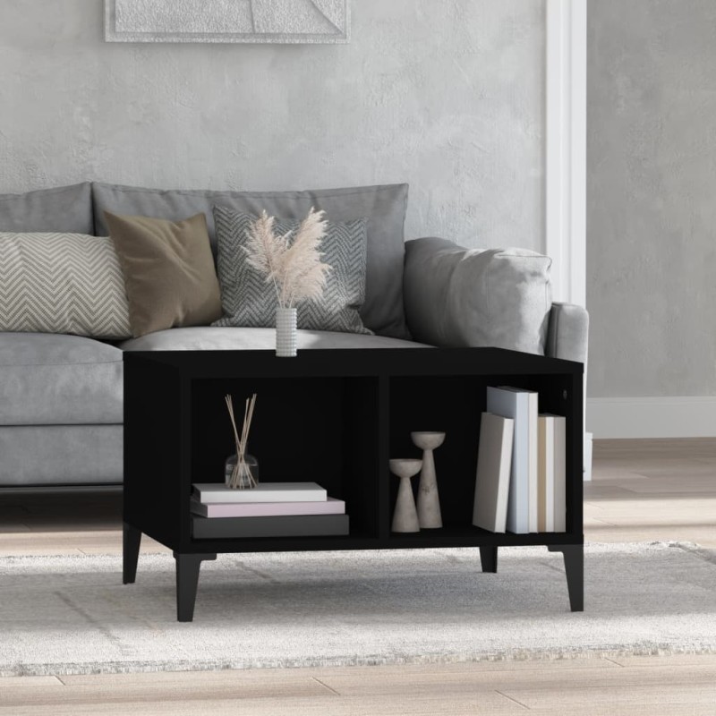 vidaXL Couchtisch Schwarz 60x50x36,5 cm Holzwerkstoff vidaXL Couchtisch Schwarz 60x50x36,5 cm Holzwerkstoff