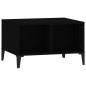 vidaXL Couchtisch Schwarz 60x50x36,5 cm Holzwerkstoff vidaXL Couchtisch Schwarz 60x50x36,5 cm Holzwerkstoff