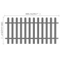 vidaXL Lattenzaun WPC 200 x 100 cm vidaXL Lattenzaun WPC 200 x 100 cm