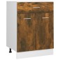 vidaXL Unterschrank mit Schublade Räuchereiche 60x46x81,5 cm vidaXL Unterschrank mit Schublade Räuchereiche 60x46x81,5 cm