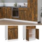 vidaXL Unterschrank mit Schublade Räuchereiche 60x46x81,5 cm vidaXL Unterschrank mit Schublade Räuchereiche 60x46x81,5 cm