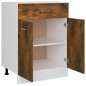 vidaXL Unterschrank mit Schublade Räuchereiche 60x46x81,5 cm vidaXL Unterschrank mit Schublade Räuchereiche 60x46x81,5 cm