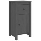vidaXL Sideboard Grau 40x35x80 cm Massivholz Kiefer vidaXL Sideboard Grau 40x35x80 cm Massivholz Kiefer