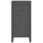 vidaXL Sideboard Grau 40x35x80 cm Massivholz Kiefer vidaXL Sideboard Grau 40x35x80 cm Massivholz Kiefer