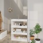 vidaXL Bücherregal/Raumteiler Hochglanz-Weiß 80x30x103cm Holzwerkstoff vidaXL Bücherregal/Raumteiler Hochglanz-Weiß 80x30x103cm Holzwerkstoff