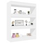 vidaXL Bücherregal/Raumteiler Hochglanz-Weiß 80x30x103cm Holzwerkstoff vidaXL Bücherregal/Raumteiler Hochglanz-Weiß 80x30x103cm Holzwerkstoff